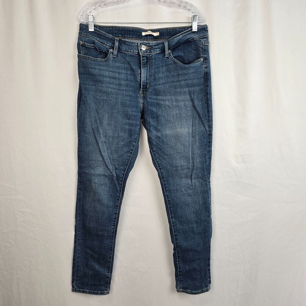 Levi's 711 Skinny Jeans Women's 33 Blue Medium Wash